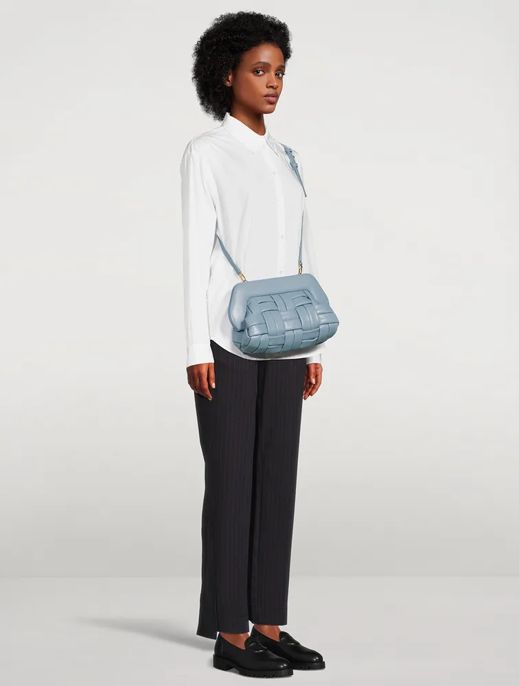 Bios Woven Eco Leather Clutch Bag