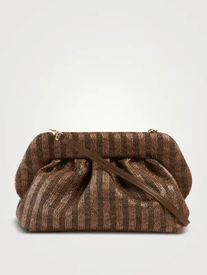Bios Marina Braided Eco Leather Clutch Bag