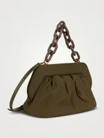 Bios Recycled Nylon Clutch Bag With Chain