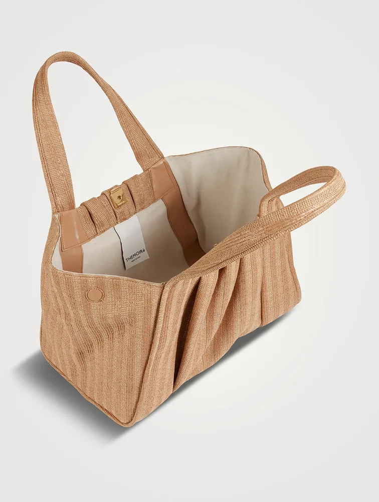 Iridia Marina Braided Eco Leather Tote Bag