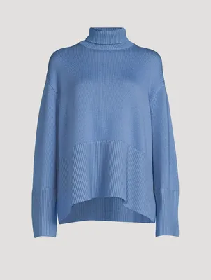 Wool And Organic Cotton Turtleneck Sweater