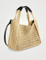 Stella Logo Raffia Tote Bag