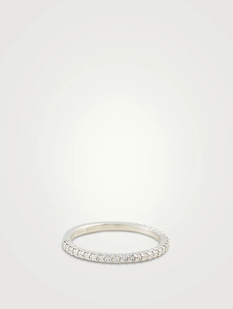 Simply Bridal Wedding Band With Diamonds