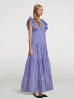 Rosane Maxi Shirt Dress Stripe