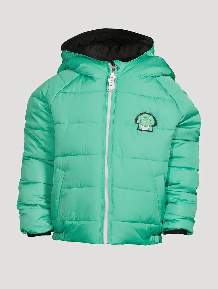 Spiek x Patch Reversible Puffer Jacket With Hood