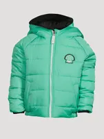 Spiek x Patch Reversible Puffer Jacket With Hood