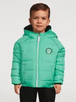 Spiek x Patch Reversible Puffer Jacket With Hood