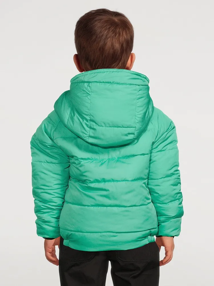 Spiek x Patch Reversible Puffer Jacket With Hood