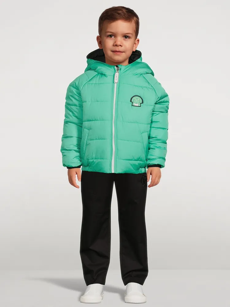 Spiek x Patch Reversible Puffer Jacket With Hood