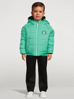 Spiek x Patch Reversible Puffer Jacket With Hood