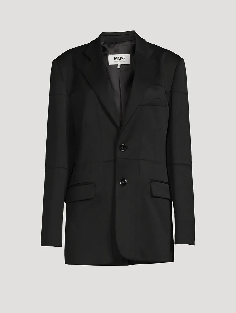 Creased Twill Blazer