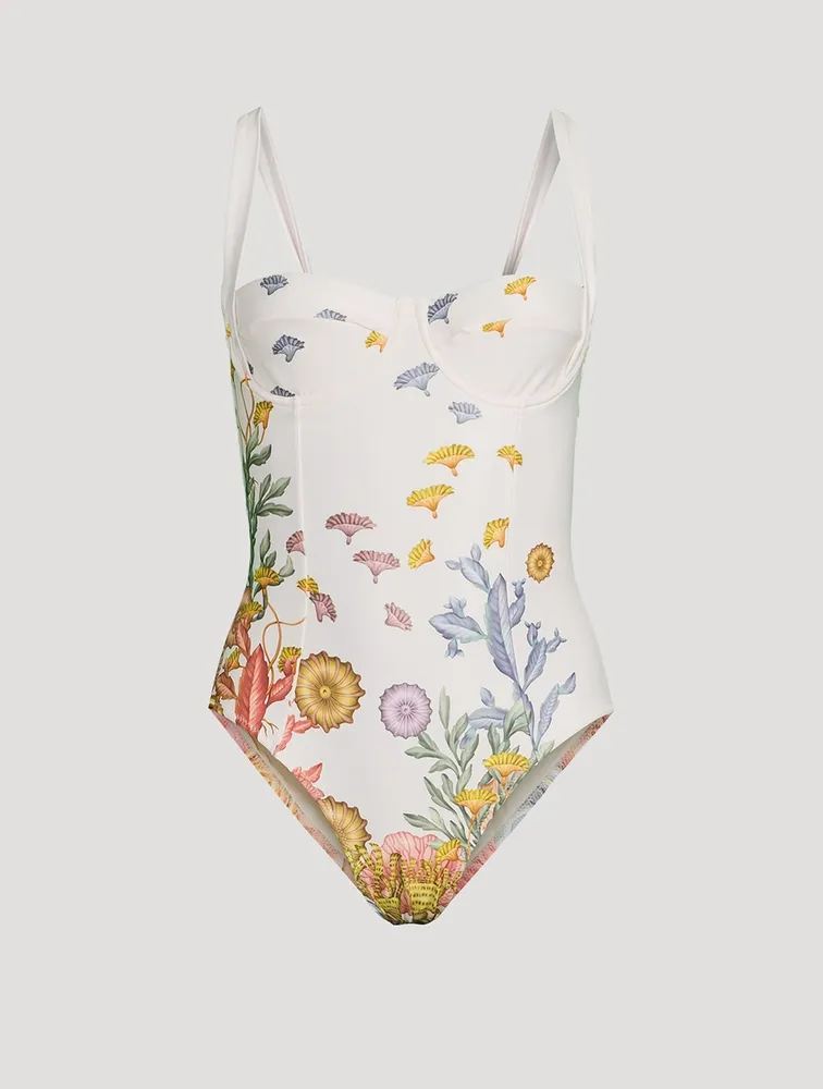 Carmel One-Piece Swimsuit Shell Print