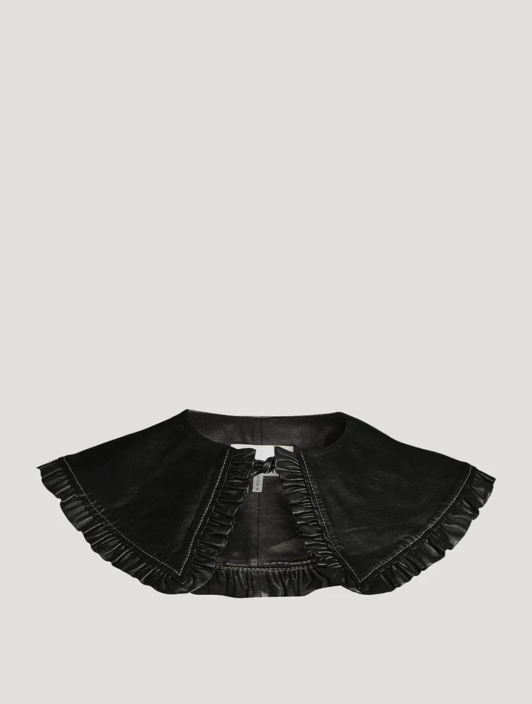 Leather Frill Collar