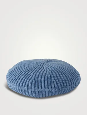 Wool-Blend Knit Beret