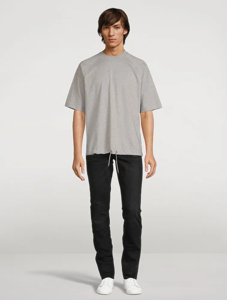 Cotton T-Shirt With Drawstring