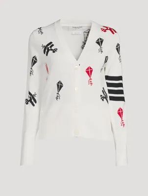 Sky Icon Intarsia Cardigan