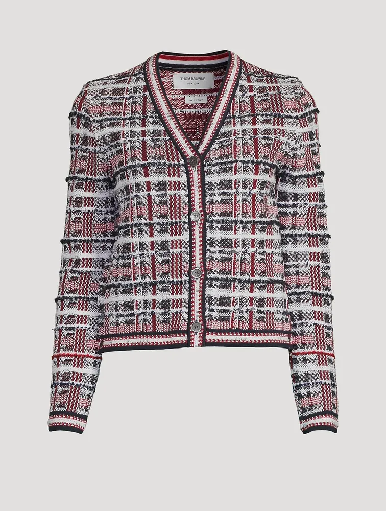 Madras Check Cardigan