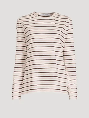 Nobile Organic Cotton Long-Sleeve T-Shirt Stripe Print