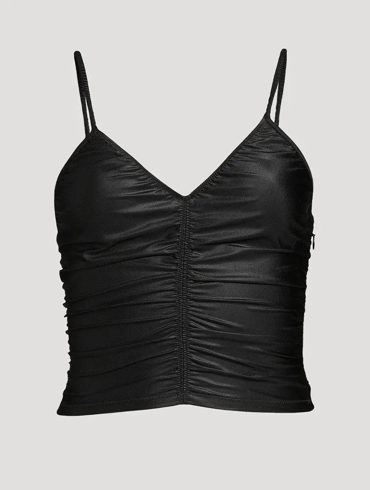 Ruched Spandex Jersey Cami