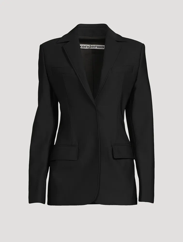 Stretch-Nylon Slim Blazer