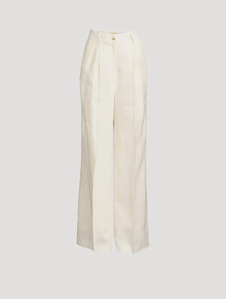 Baiyan Wide-Leg Linen Trousers
