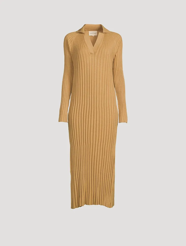 Kale Ribbed Midi Dress