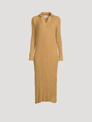 Kale Ribbed Midi Dress
