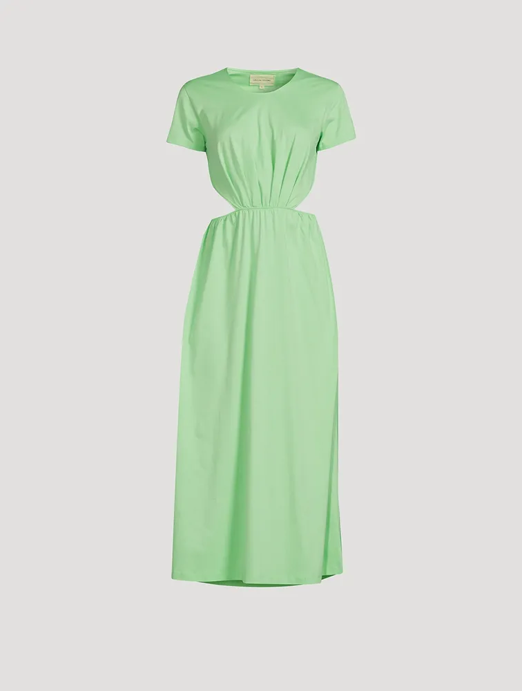 Seram Cut-Out Cotton Midi Dress