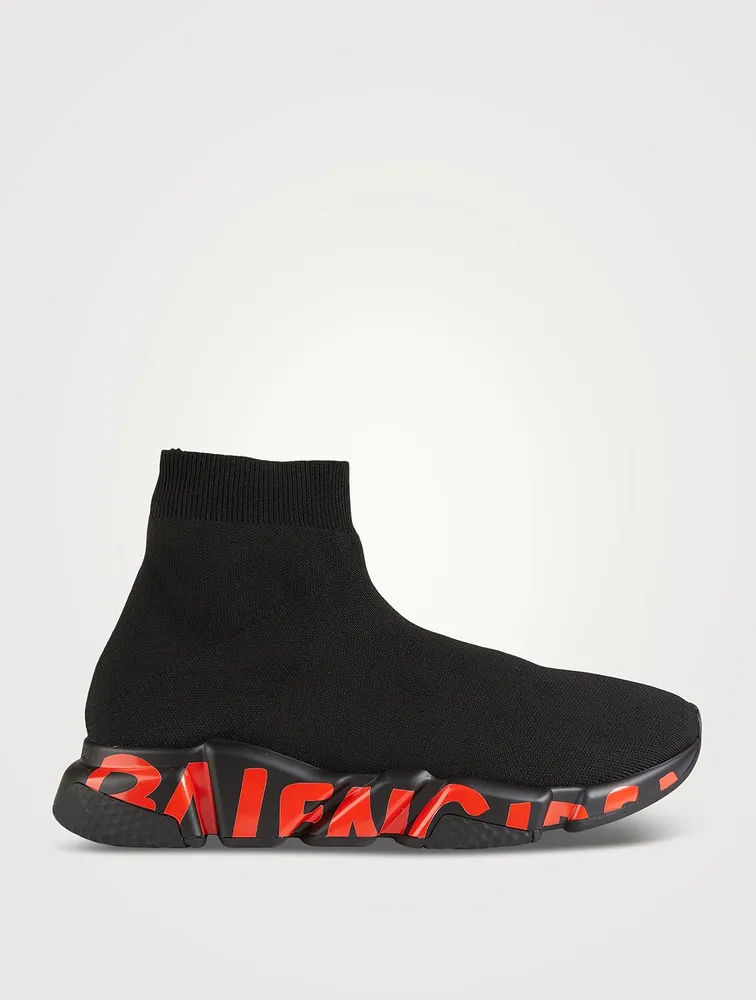 Speed Knit High-Top Sneakers Sock With Logo Sole