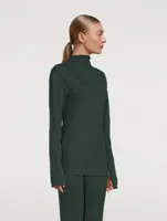 Textured Mockneck Top
