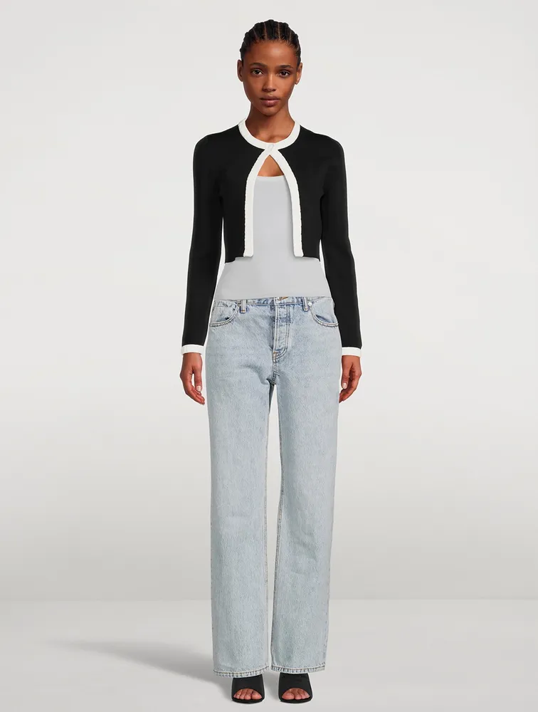 Stretch-Knit Scoopneck T-Shirt