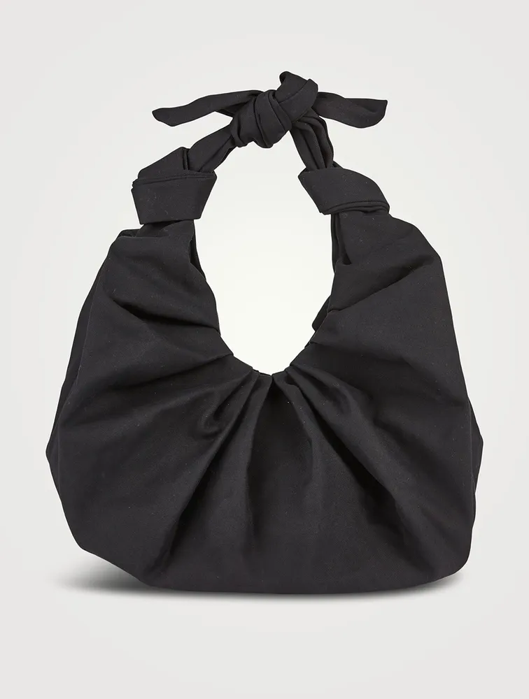 XL Kimi Satin Croissant Shoulder Bag