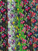 Cotton Shirt Blurred Flowers Print