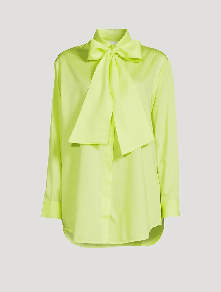 Asta Tie-Neck Cotton Shirt