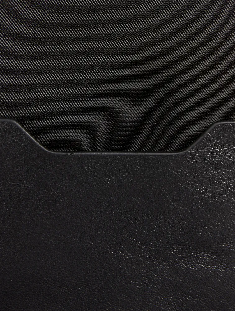 Industrial Leather Neck Pouch