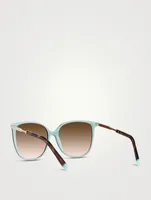 Diamond Point Round Sunglasses