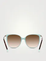 Diamond Point Round Sunglasses