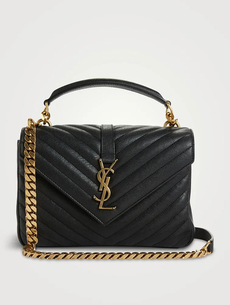 Medium Collége YSL Monogram Leather Bag