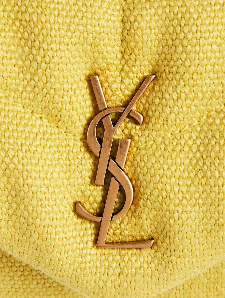 Toy Loulou Puffer YSL Monogram Canvas Chain Bag