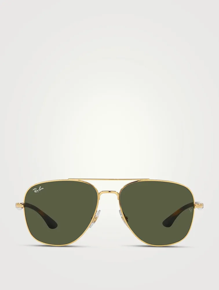 RB3683 Metal Square Aviator Sunglasses