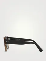 RB2186 State Street Fleck Oversized Sunglasses
