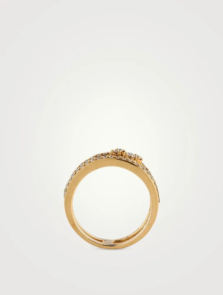 Reverie 18K Gold Ring With Diamonds