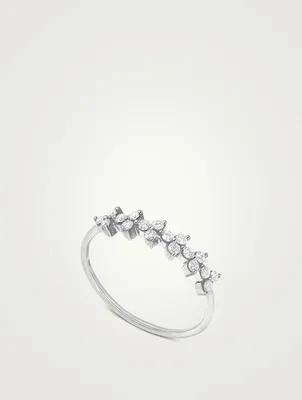 Reverie 18K White Gold Ring With Diamonds