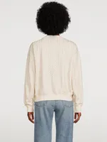 Miramar Trompe L'oeil Cable-Knit Sweater