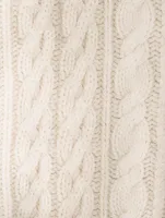 Miramar Trompe L'oeil Cable-Knit Sweater