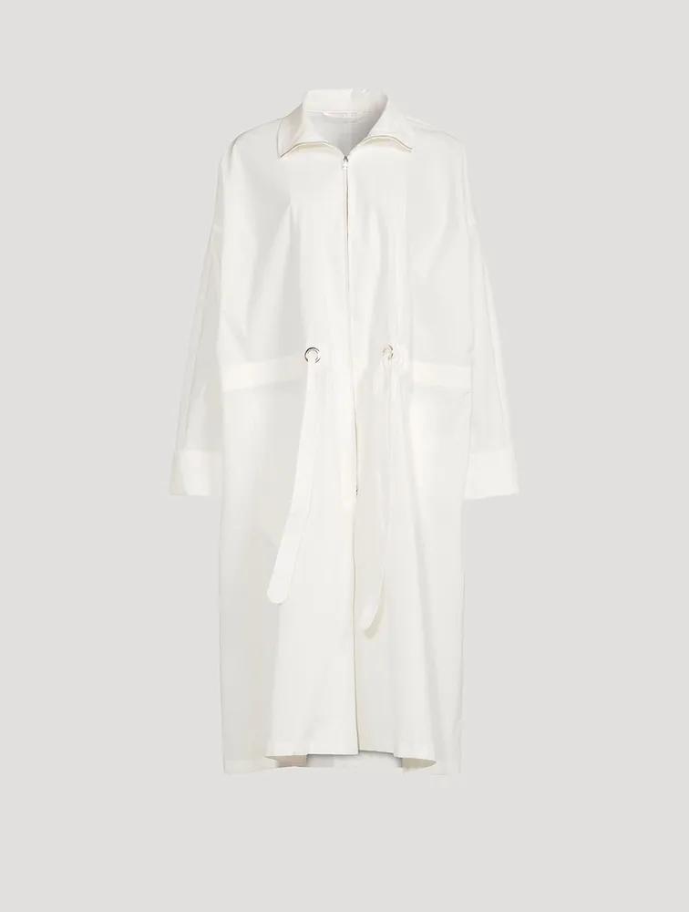 Paper Cotton Drawstring Coat