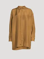 Embroidered Silk Shirt