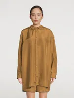 Embroidered Silk Shirt