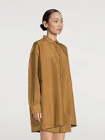 Embroidered Silk Shirt