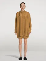 Embroidered Silk Shirt